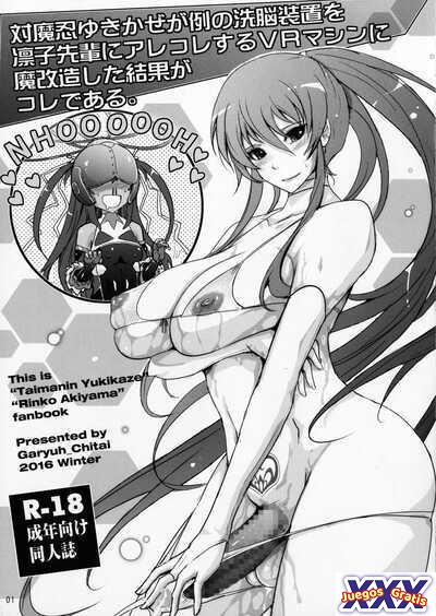 Taimanin Yukikaze ga Rei no Sennou Souchi o Rinko Senpai ni Arekore Suru VR Machine ni Makaizou Shita Kekka ga Kore de Aru.