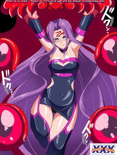 Rider is so lewd + Rider vs Perverted guy and his diabolic transforming dick